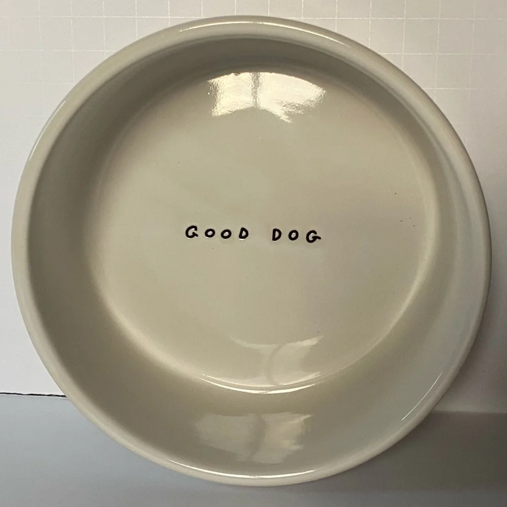 Dog Bowl Stoneware Ceramic 6